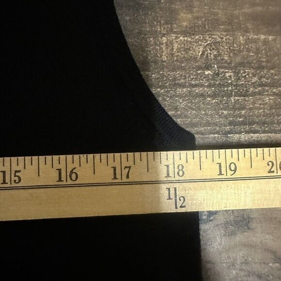 Chicos Long Cardigan vest Colorblock Black white Size 0 small - Picture 4 of 8